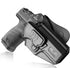 Gun & Flower Polymer OWB Holster Gun&Flower CZ P-10C OWB Paddle Holster | Index Finger Release System