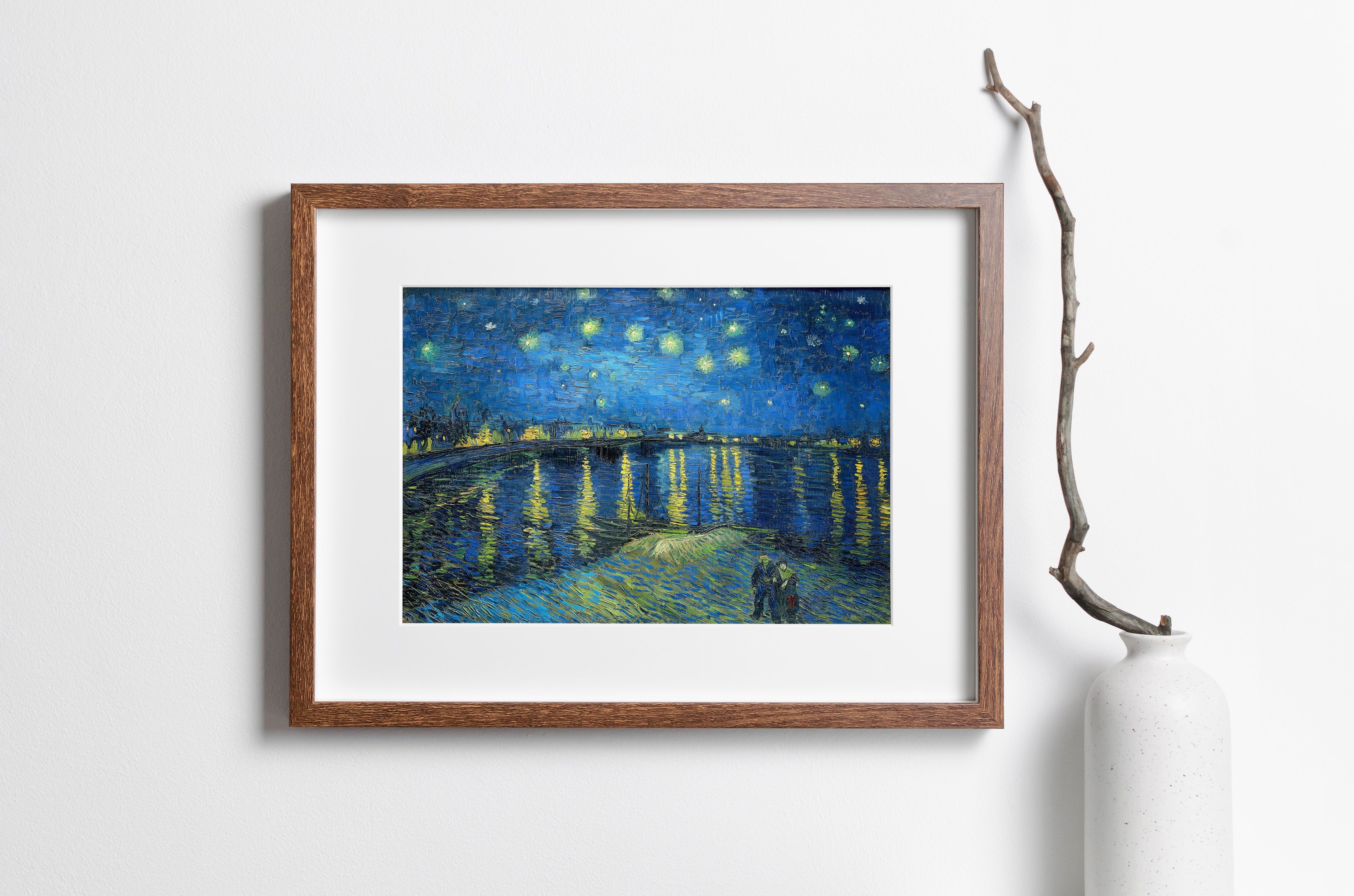 van gogh starry night over the rhone poster