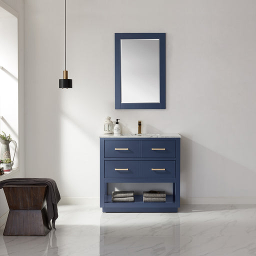 Altair Design Remi 36" Single Bathroom Vanity Set in Marble Countertop - Apex Home Supply