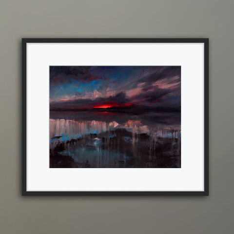 Scottish fine art paintings, prints & cards at the Butterworth Gallery in Aberdeenshire by artist Mary Louise Butterworth. Sunsets, seascapes, nightscapes, cityscapes of Aberdeen & Edinburgh art to buy. Available as giftware, signed prints, giclee prints