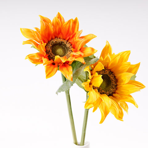 The branch of a high quality artificial flowers is detailed