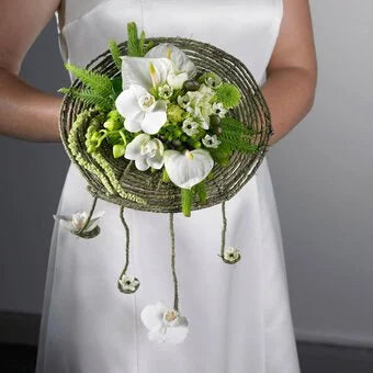 bridal bouquet holder for artificial flowers