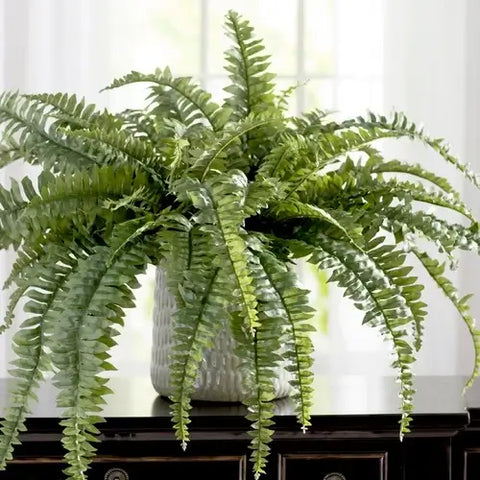 fake hanging ferns for outdoors