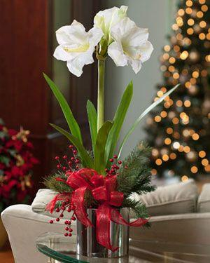 Red Peonies Christmas Faux Artificial Flower Arrangement-Christmas