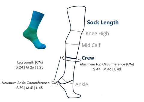 Kiamma' Sock Lengths and Maximum Circumference