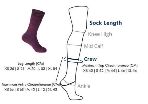 'Max' Sock Lengths and Maximum Circumference