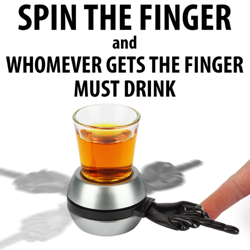 Barbuzzo Original Spin the Shot – Fun Adult Drinking Games, Includes 2  Ounce Shot Glass