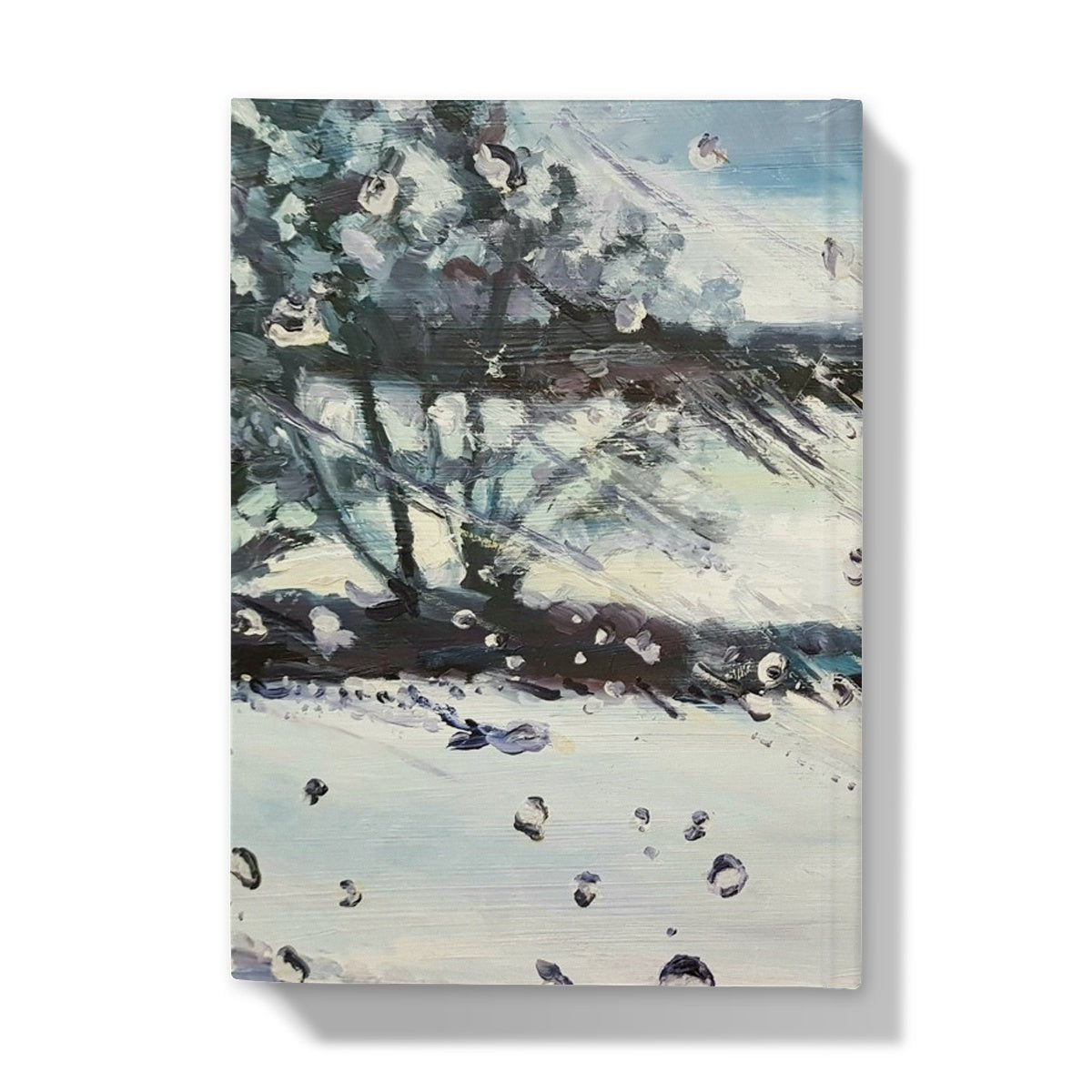 Icy Rainy Winter Window View | Hardback Journal Journals Harriet Lawless Artist rainy