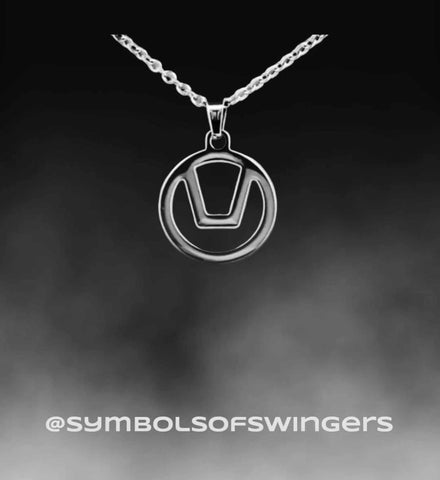 Halsband med the swing-swingersymbol.