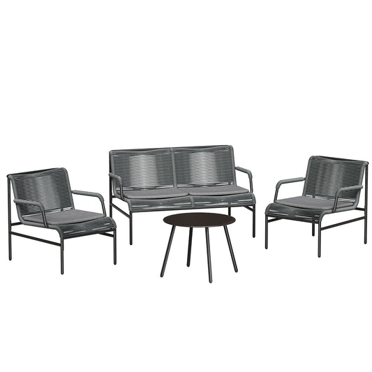 Pacific 4-Piece Patio Conversation Furniture Set