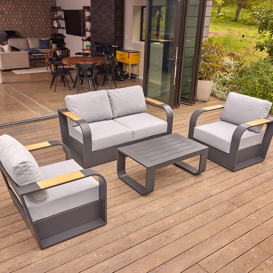 Signature 4-Piece Outdoor Couch Patio Conversation Set