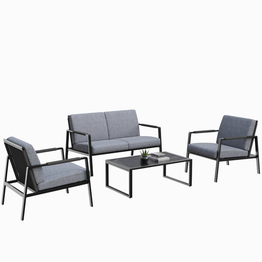 Coast 4-Piece Patio Conversation Furniture Set