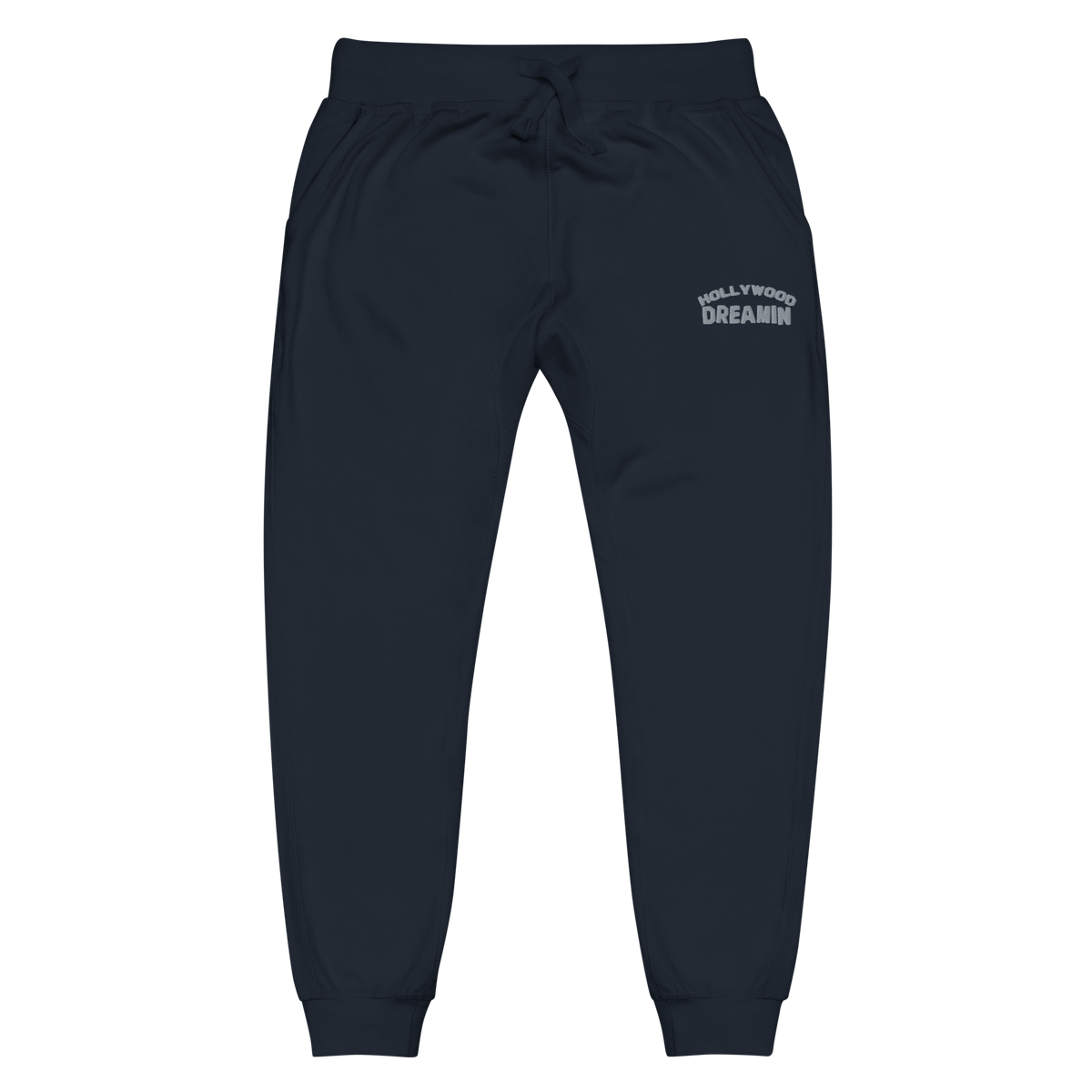 Navy Blue Sweatpants w/ Grey Logo – Hollywood Dreamin'