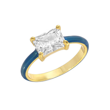 The Blue 90210 Ring - Gold