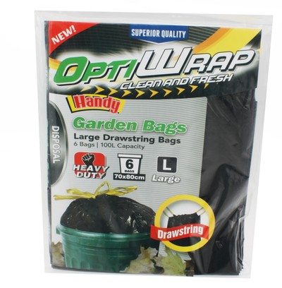 Opti Wrap Kitchen Drawstring Bag 6Pk x Large 113L – Payless Lifestyle
