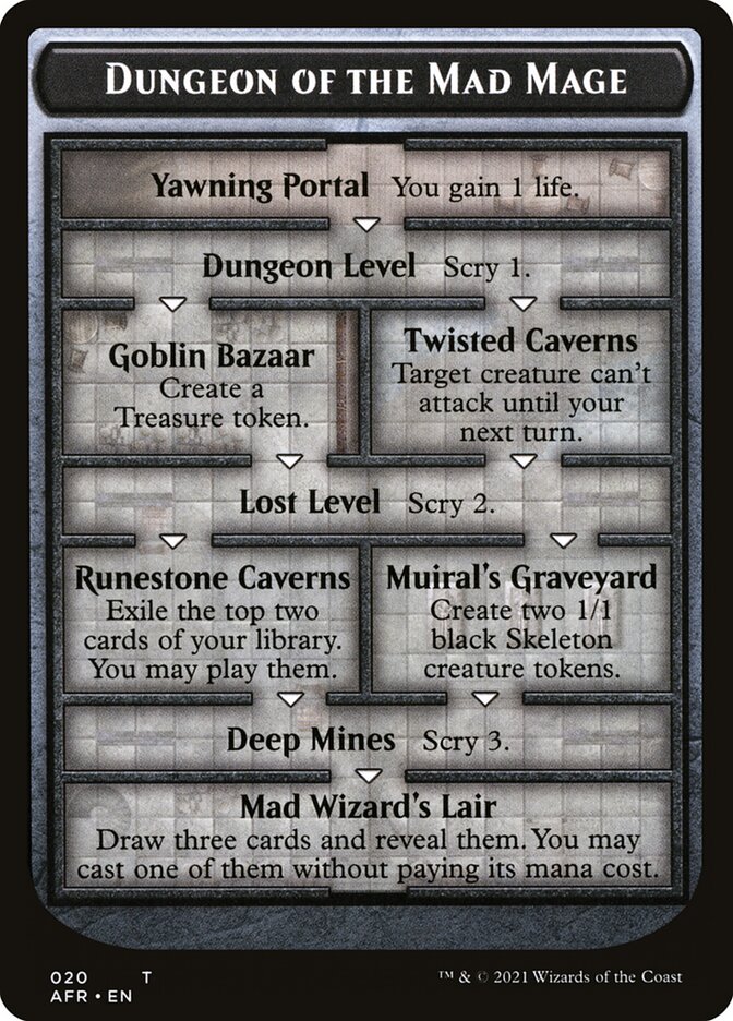 Dungeon of the Mad Mage Token - Oversize Cards [Adventures in the Forgotten Realms]