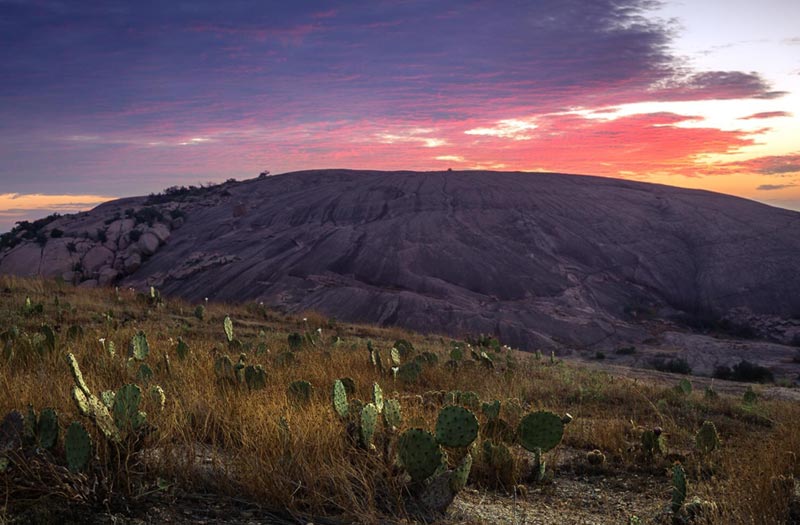 Enchanted Rock at sunset