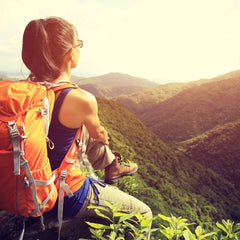 Woman hiking