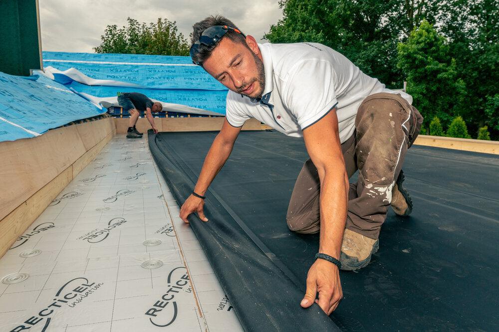 EPDM aanbrengen op plat dak