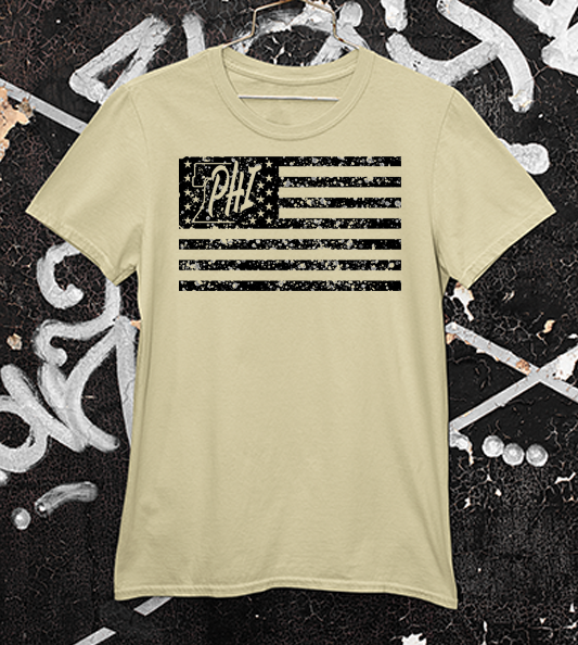 Distressed American Flag | Tee