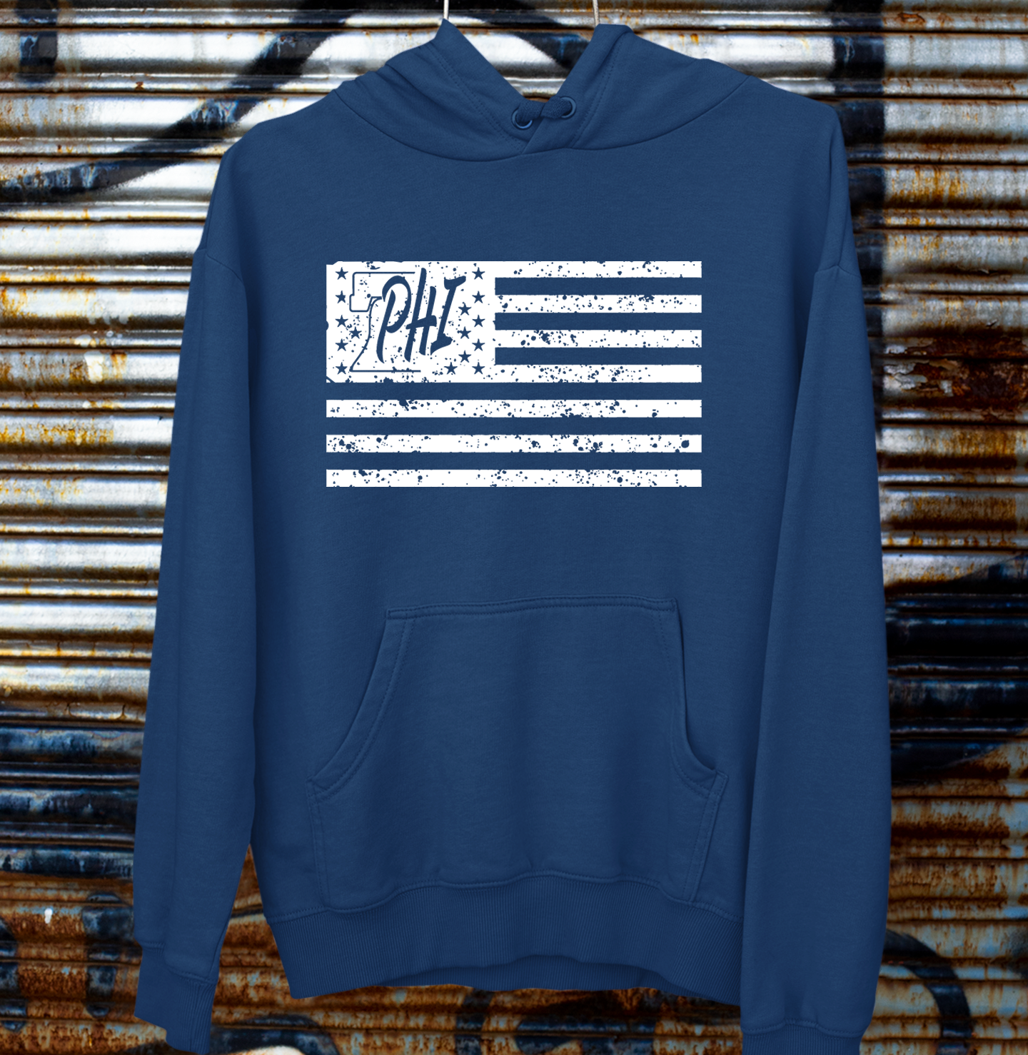 Distressed American Flag | Hoodie