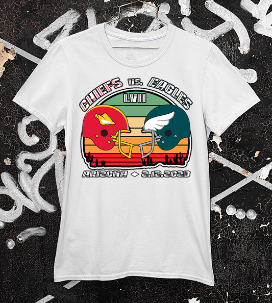 Eagles vs Chiefs SB 57 Retro | Tee