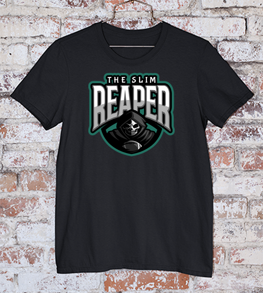 Eagles DeVonta Smith Slim Reaper T Shirt | Phi Apparel Co. White / L