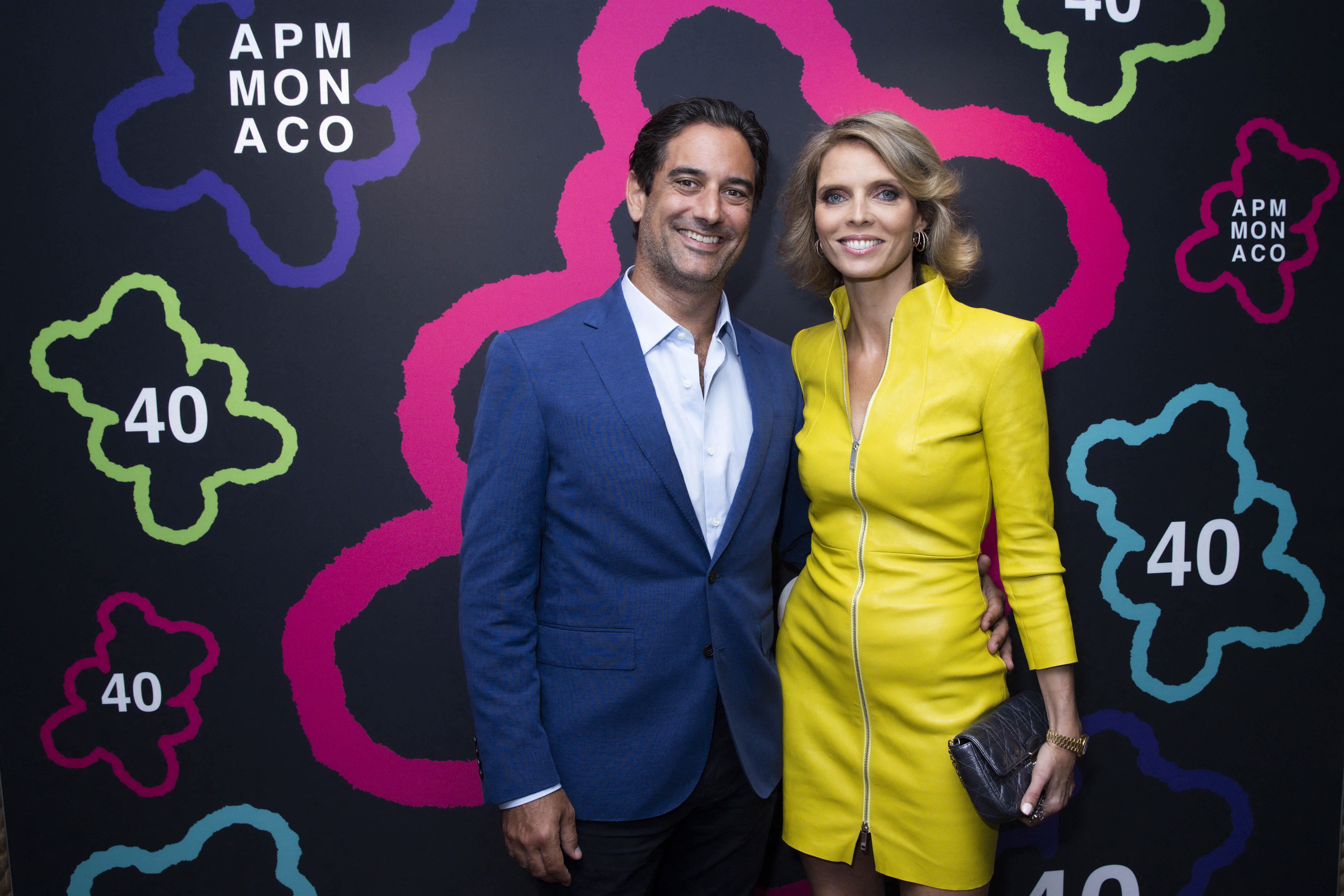 Sylvie Tellier, Laurent Schenten fro APM Monaco 40 th anniversary 