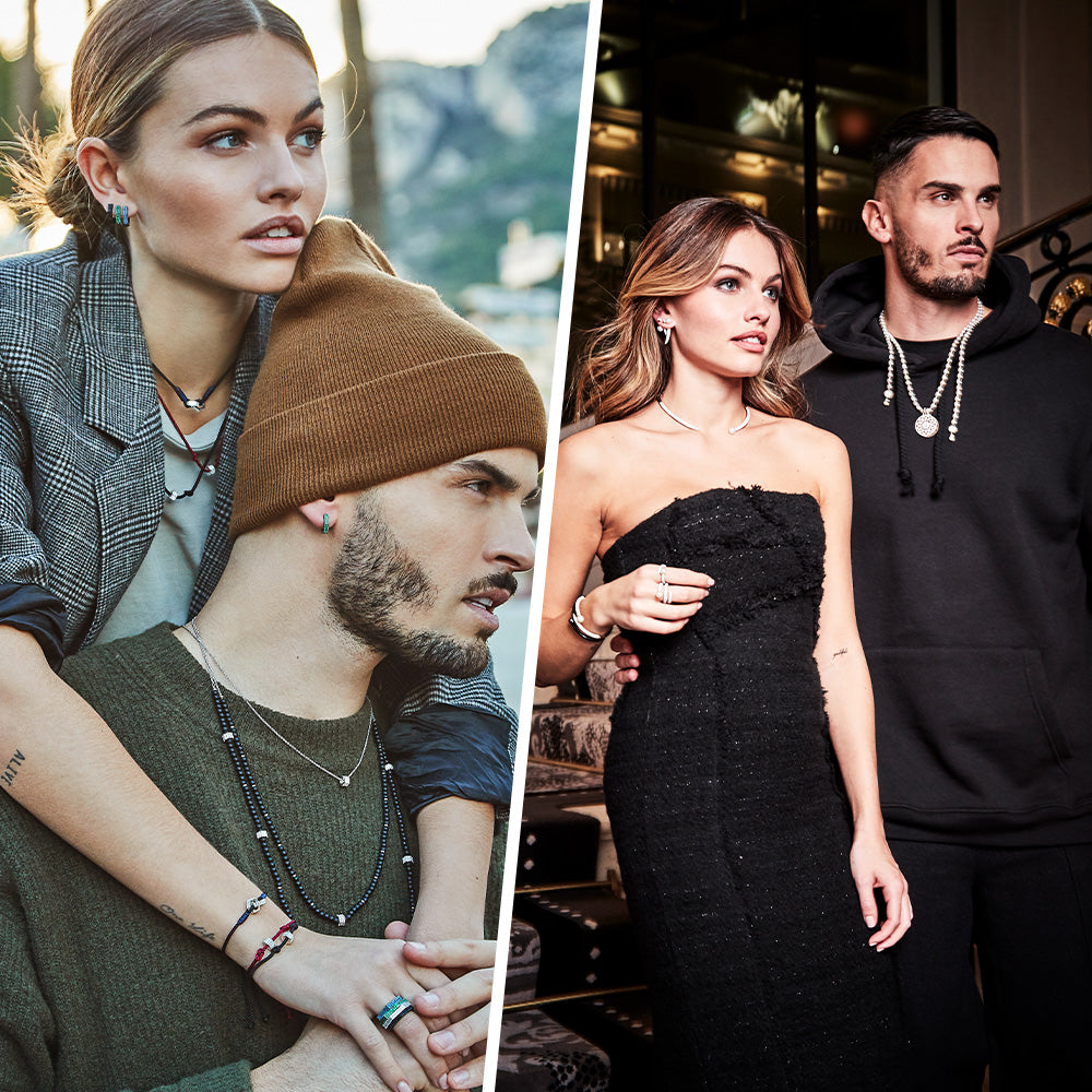 Baptiste Giabiconi et Thylane Blondeau pour la collection APM Monaco u