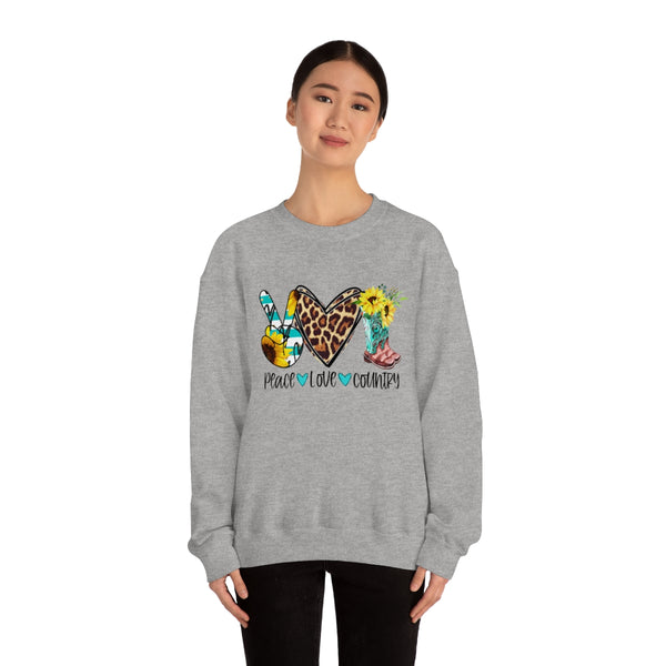 Peace Love Chocolate Unisex Heavy Blend™ Crewneck Sweatshirt