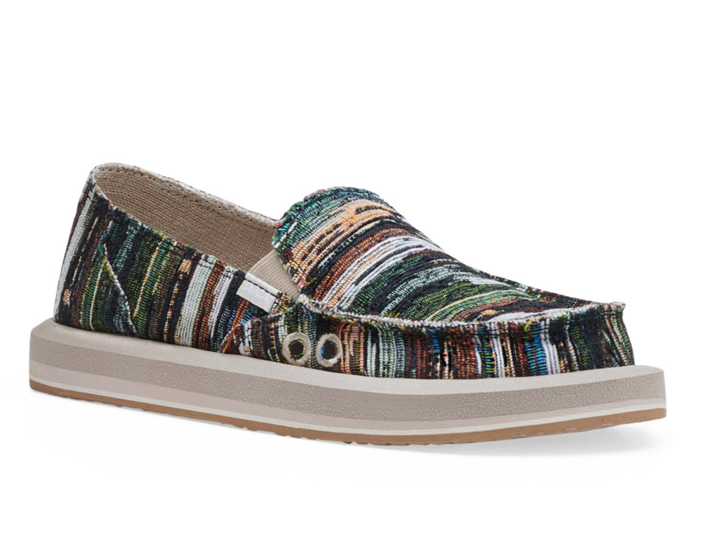 SANUK DONNA GEO WOMEN SHOES MULTI GEO STRIPES US 6 /UK 4 /EU 37