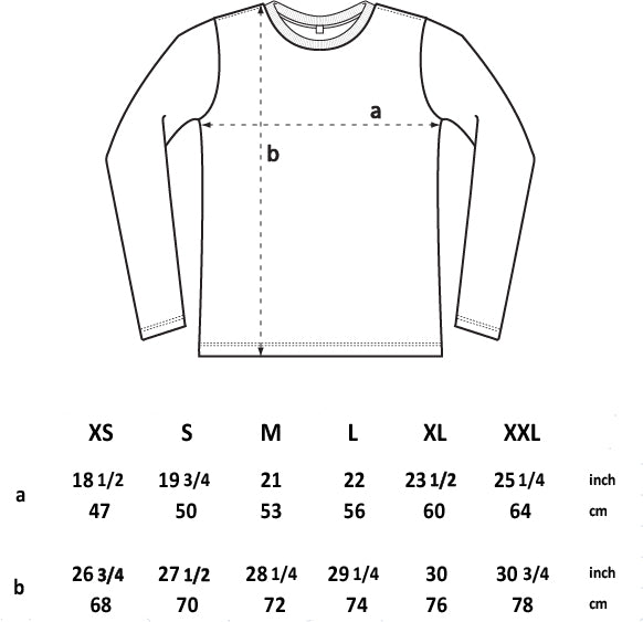 Longsleeve Size Guide