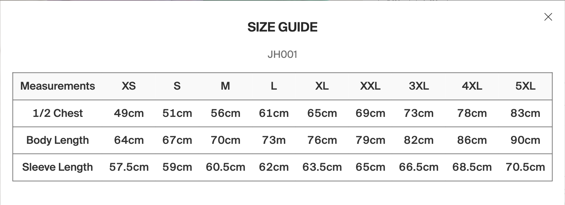 College Hoodie Size Guide