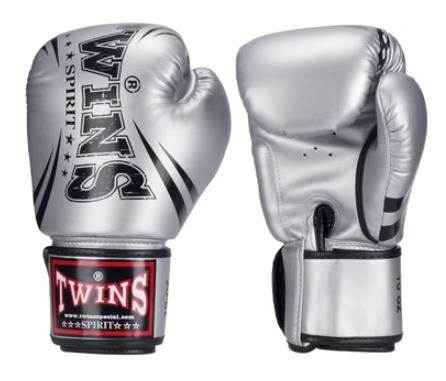 TWINS SPIRIT MUAY THAI BOXING GLOVES 6 oz FBGVS3-TW6 Metallic Blue 