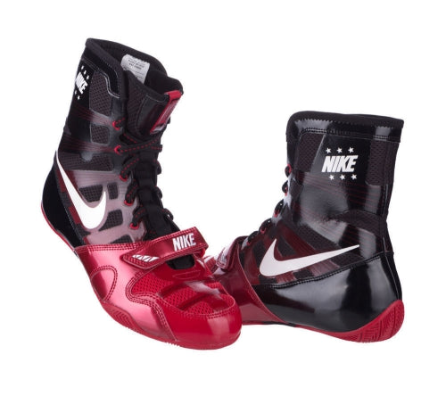 HYPERKO 1 PROFESSIONAL BOXING SHOES BOXING BOOTS US 4-13 Black-Re – AAGsport