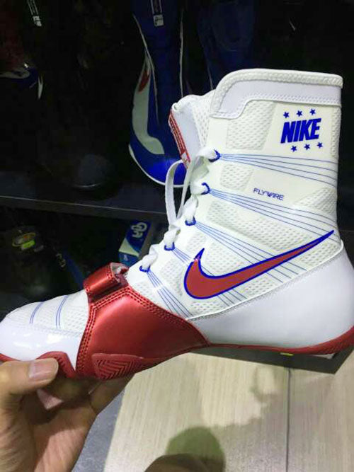 nike hyperko boxing boots white and red