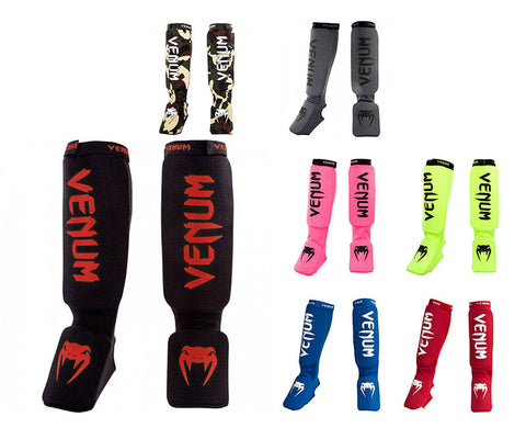 Venum Impact Evo Shinguards - Protecciones Boxeo Kickboxing