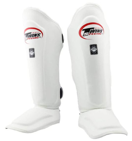 Twins SGL10 Sky Blue Double Padded Leather Shin Pads