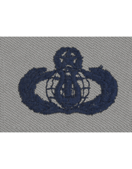 AIR FORCE MASTER BAND BADGE ON ABU CLOTH - Saunders Military Insignia