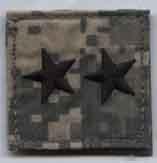 Major General Army ACU Rank with Velcro