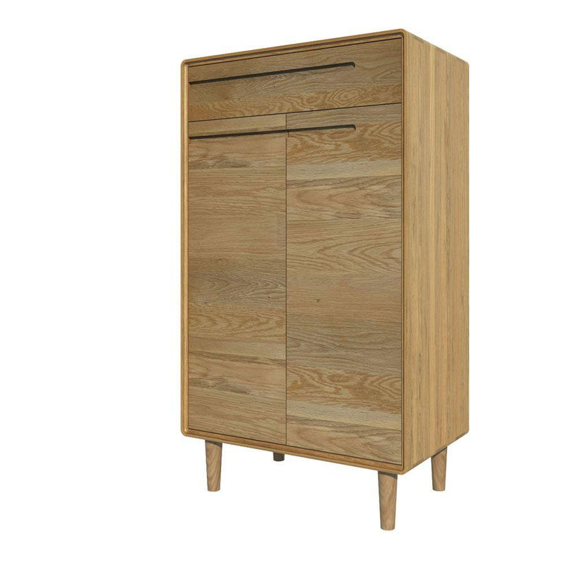 Scandic Shoe Cabinet Oak Wood-Cabinet-Scandic-Japandi Homes