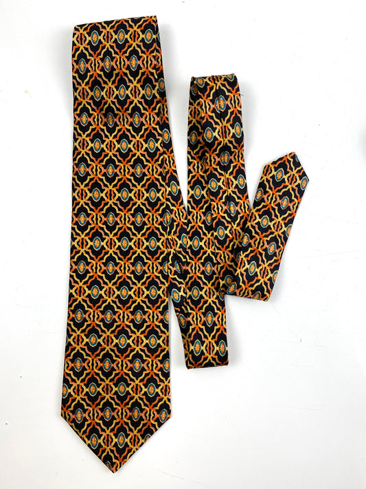 LV LOUIS VUITTON Paris Designer Men's Vintage Necktie Silk 