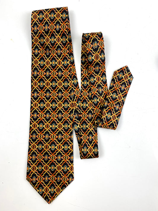 Louis Vuitton Diamonds V Tie Navy Silk