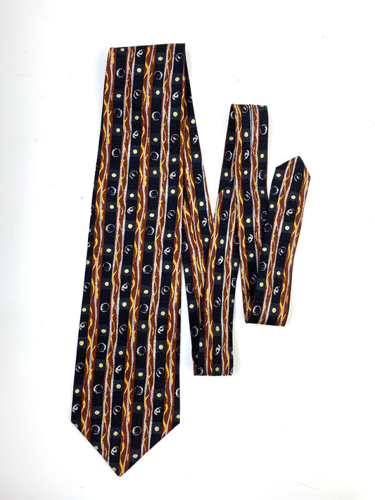 Louis Vuitton Black & Purple Print Tie