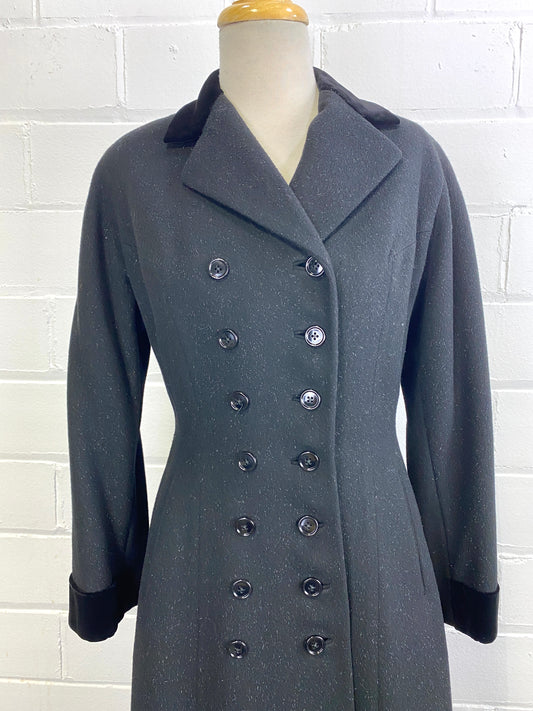 Vintage 1960s Black Satin Opera Swing Coat – Ian Drummond Vintage