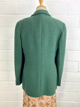 Load image into Gallery viewer, Vintage 1990s Green Bouclé Wool Giorgio Armani Blazer, B39&quot;
