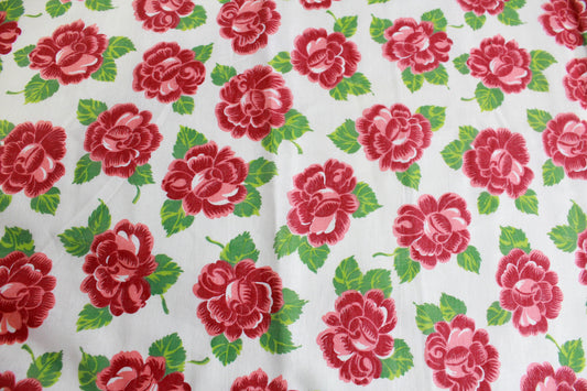 1950s Cotton Fabric, 9 Yards, Pink Abstract Leaf Print Sheer Sewing Fa –  Ian Drummond Vintage