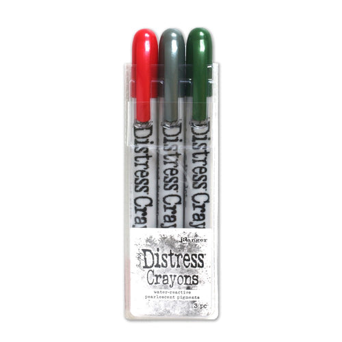 Tim Holtz Pearlescent Distress Crayons: Holiday, Set #6 (TSCK84396)
