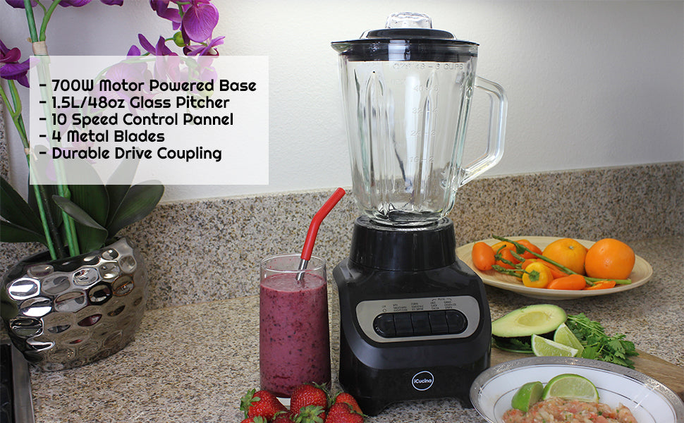 IKICH Vacuum Blender Cruser, High-Speed Countertop Kitchen