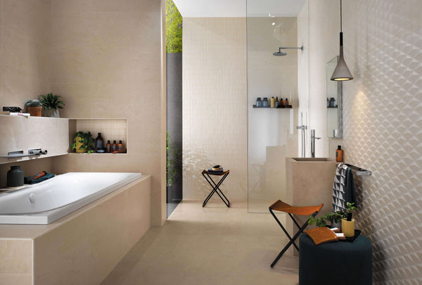 Beige bathroom with Bathroom Tiles Hollywood Florida